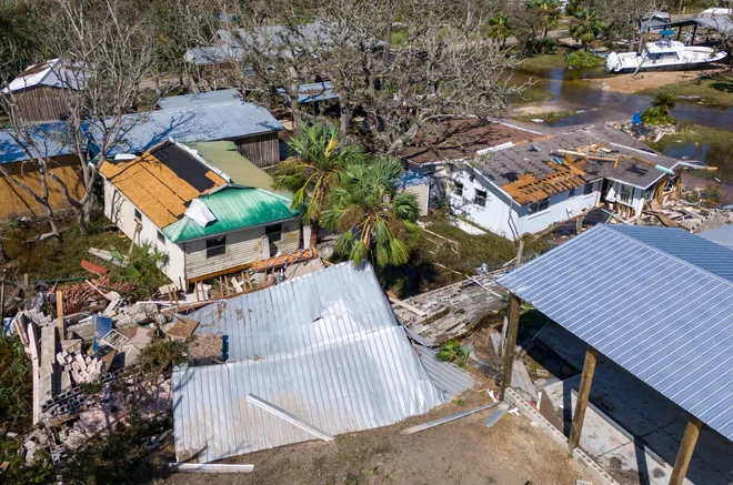 Volunteers helping rebuild